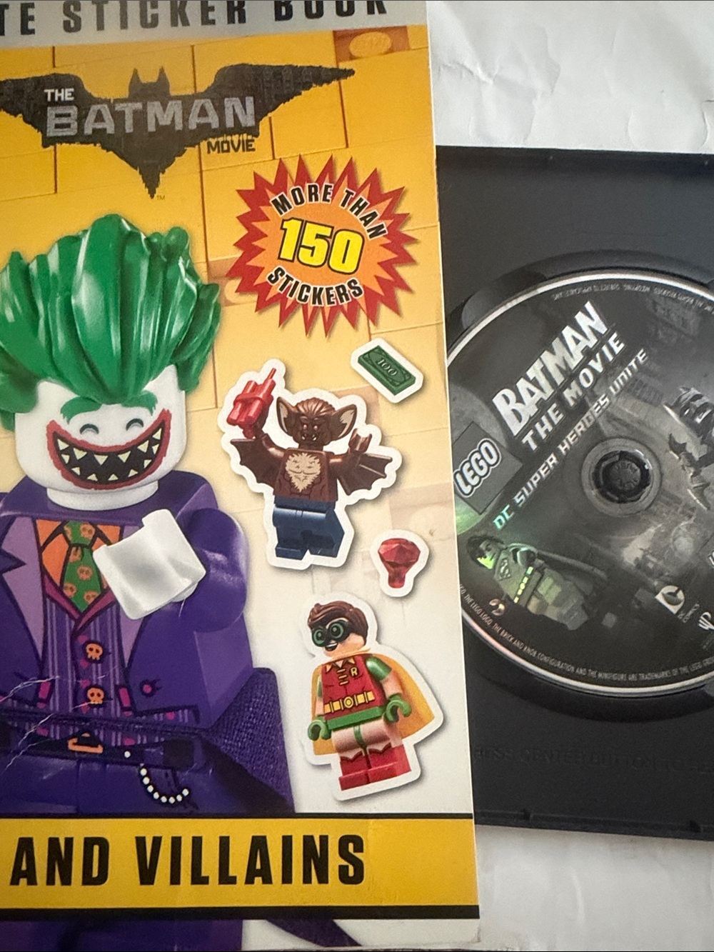 Batman LEGO Movie Sticker Book with Green, Purple, Yellow Accents